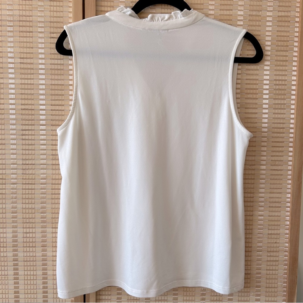 H&M White Ruffle Blouse - Picture 3 of 7